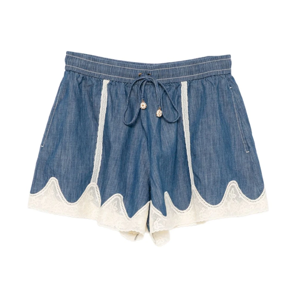 Zimmermann Women's Blue Short Shorts