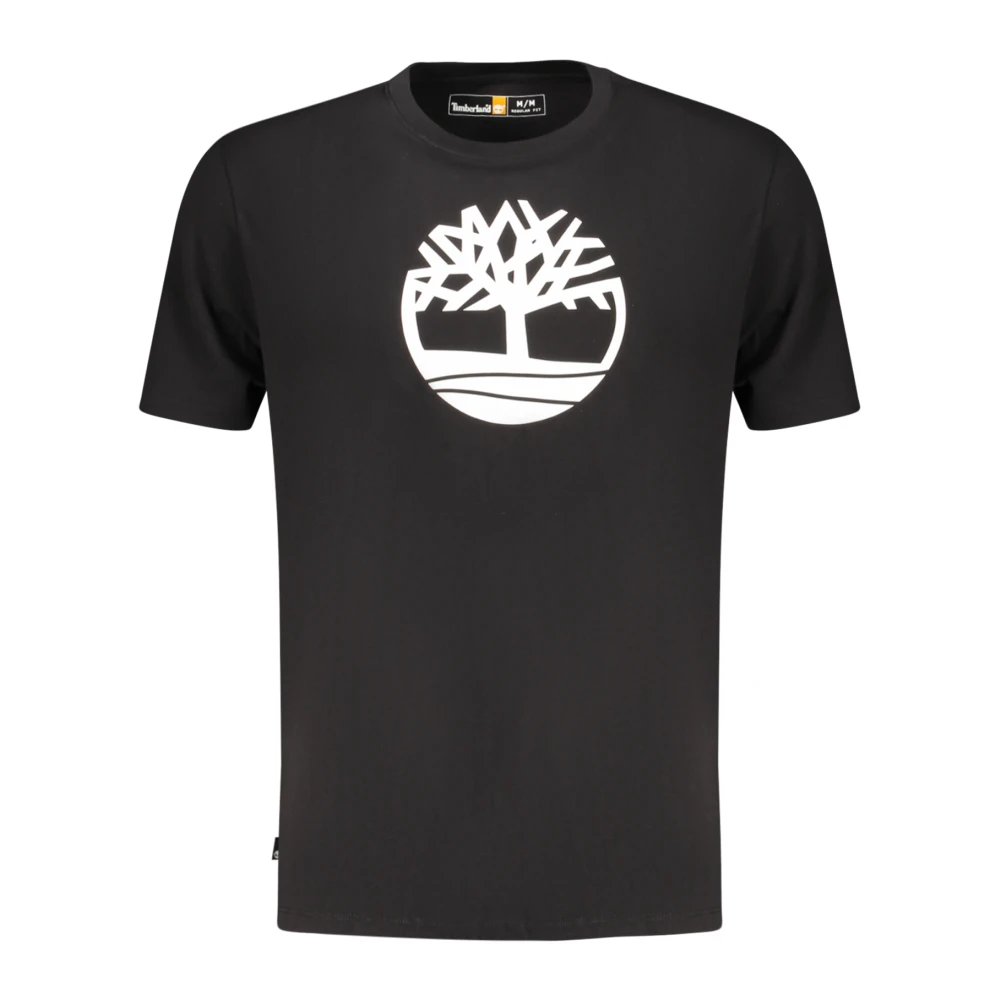 Timberland Black Short-Sleeved T-Shirt - Male - T-Shirts - S - Tops