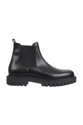 Premium Chunky Svarta Ankelboots