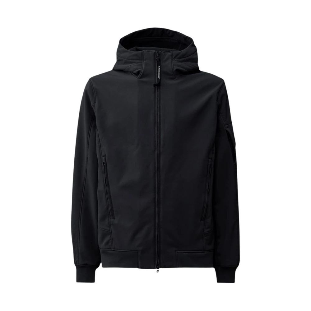 C.P. Company Navy Blauwe Shell Jas met Capuchon Blue Heren