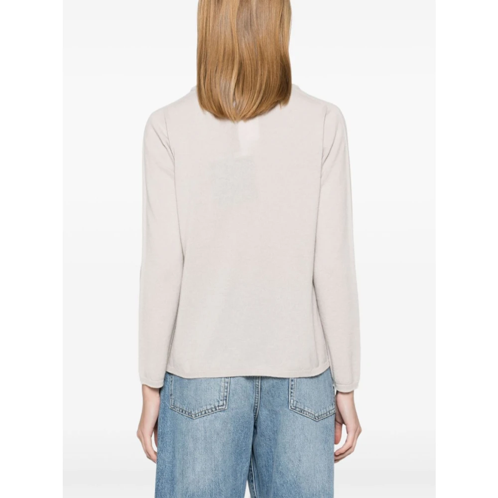 Max Mara Witte Kasjmier Trui Elegant Stijlvol Beige Dames