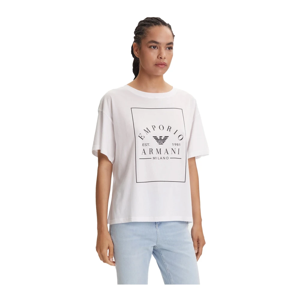 Emporio Armani Damen Weiß Oberteile, Xlgröße: