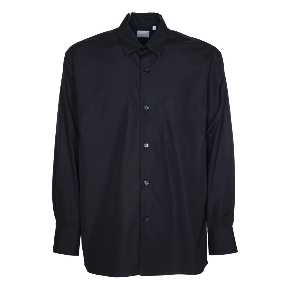 Bagutta Stijlvolle Overhemden Collectie Black Heren