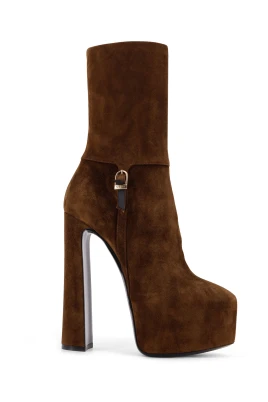 Mockaboots med metallspänne