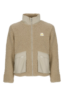 veste-teddy-beige-avec-col-haut