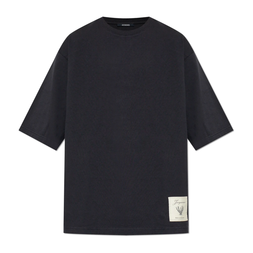 Jacquemus Men's Black T-Shirts, L, T-Shirt With Logo