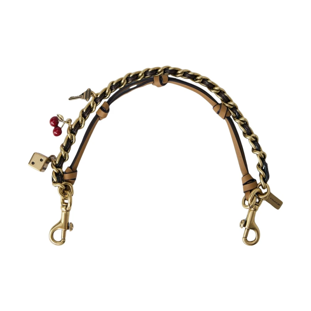 Coach Women's Brown Keychains, One Size, Swag Bag Charm
