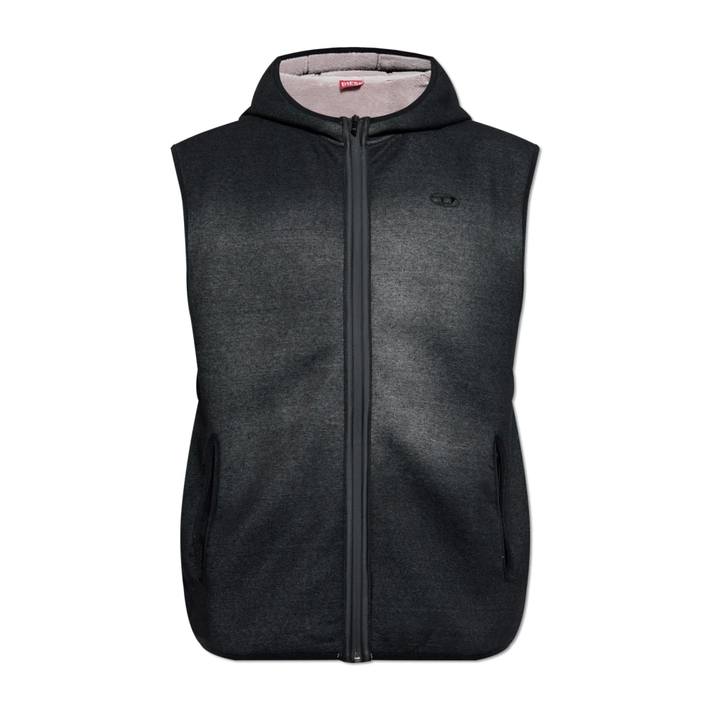 Diesel - Jackets > Vests - Black - Diesel - Modalova