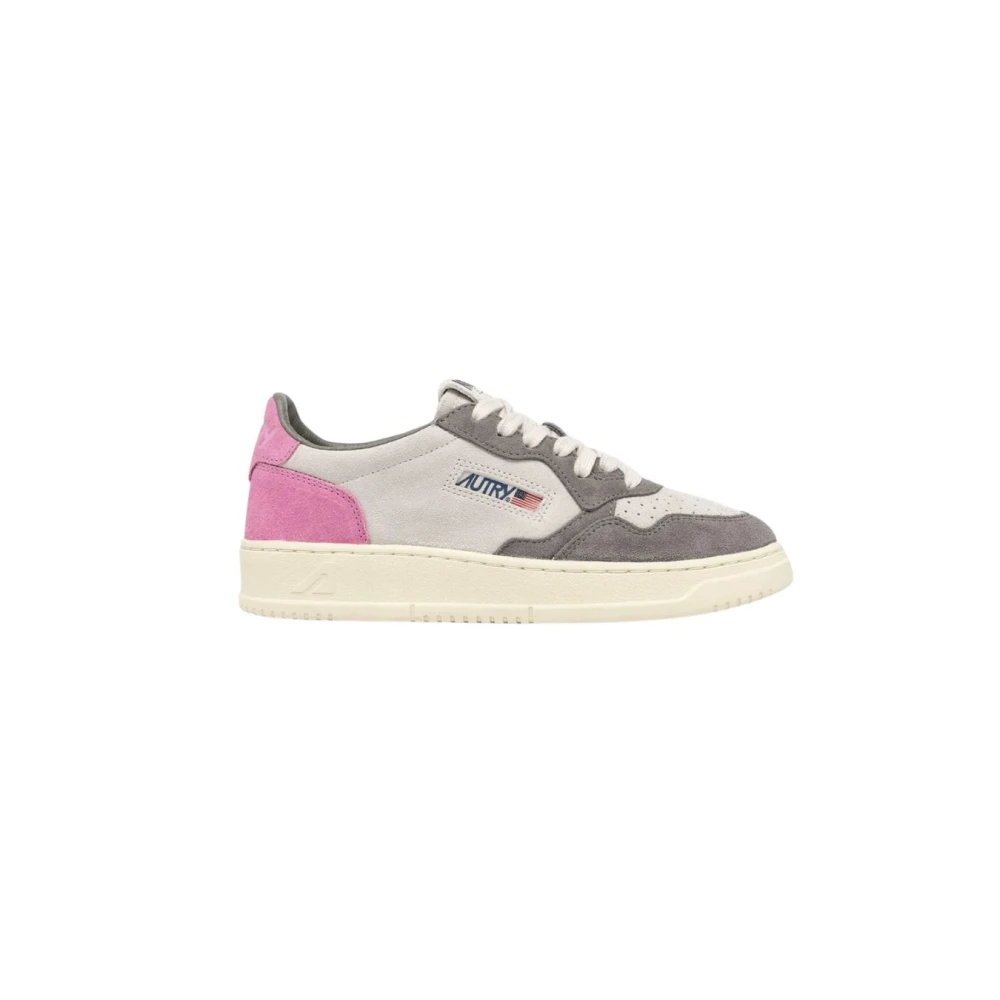 Autry Blauwe Sneakers met Suède Bovenwerk Dames Schoenen Veelkleurig Multicolor