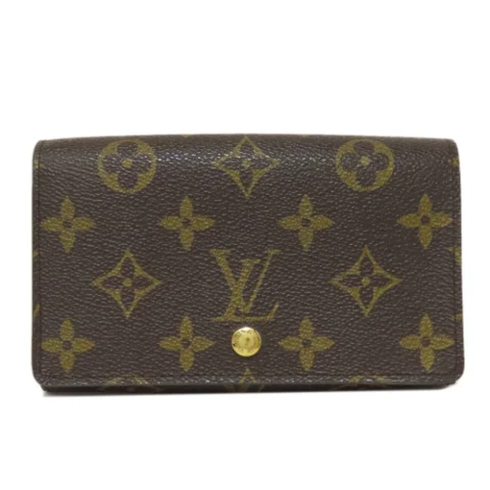 Louis Vuitton Vintage Pre-owned Fabric wallets Brown Dames