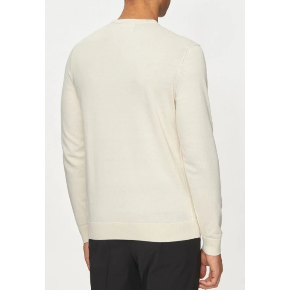 Calvin Klein Zijdeblend trui voor mannen Beige Heren