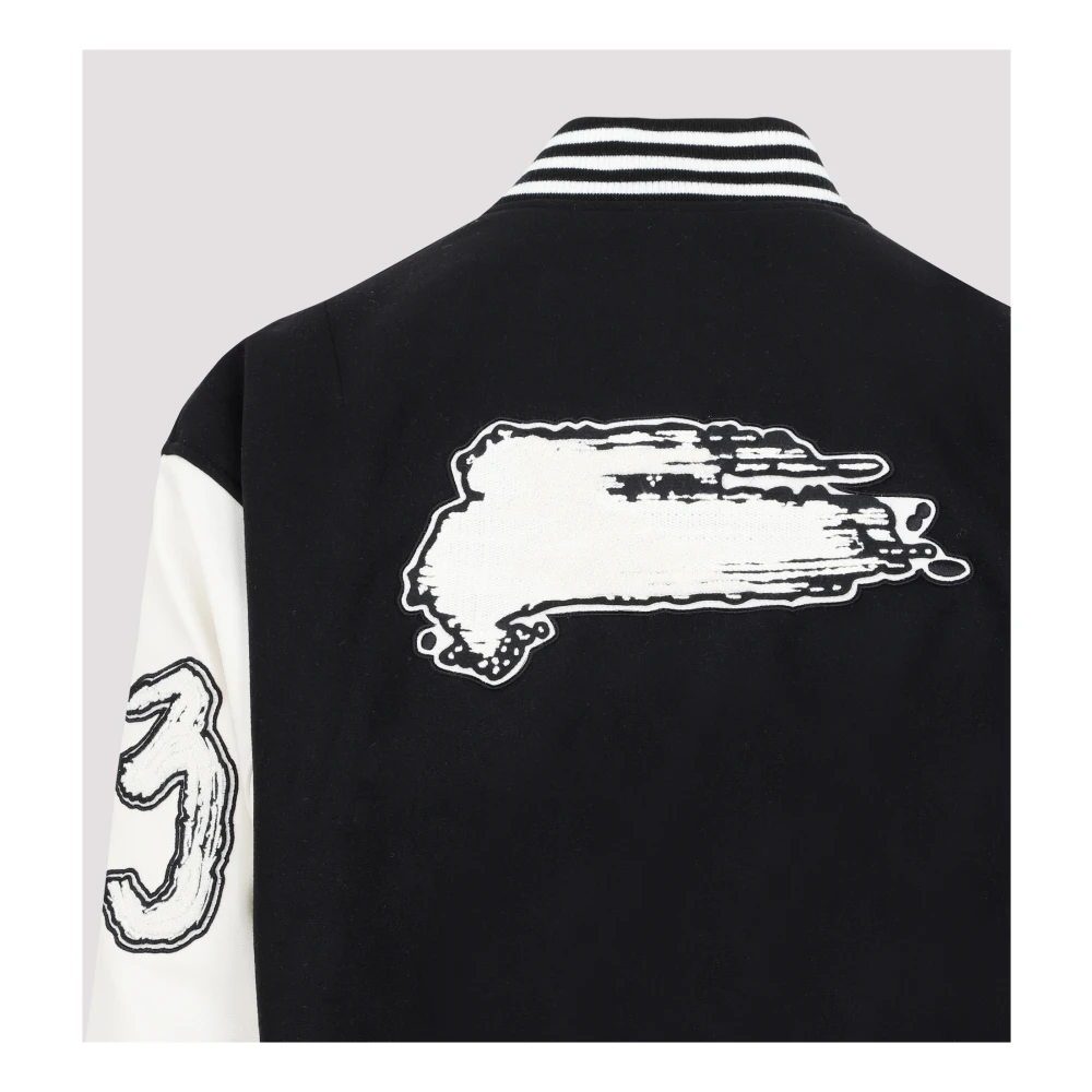Y-3 Zwarte Letterman Jack Ss23 Black Heren