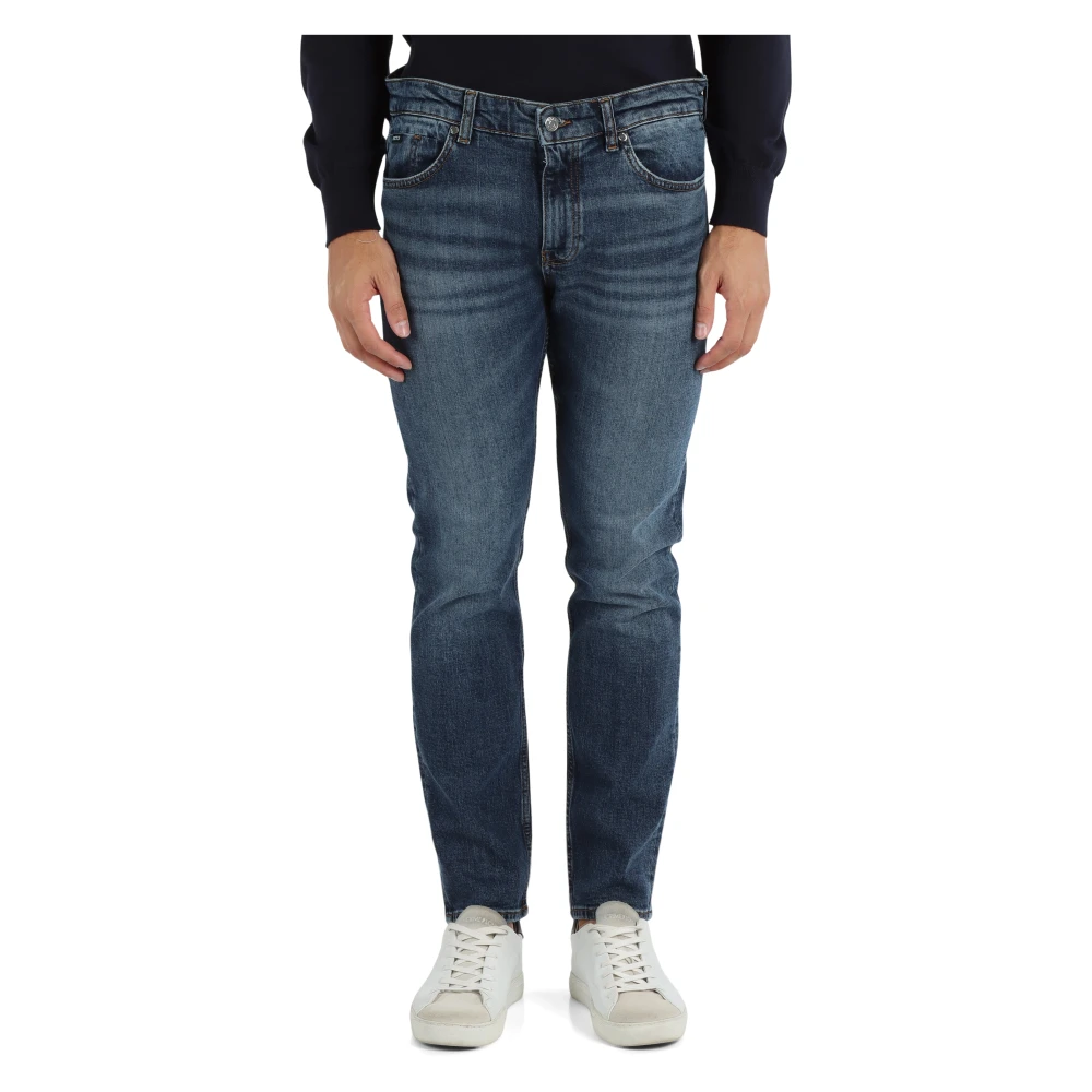 Boss Slim fit vijf-pocket jeans Delaware Blue Heren