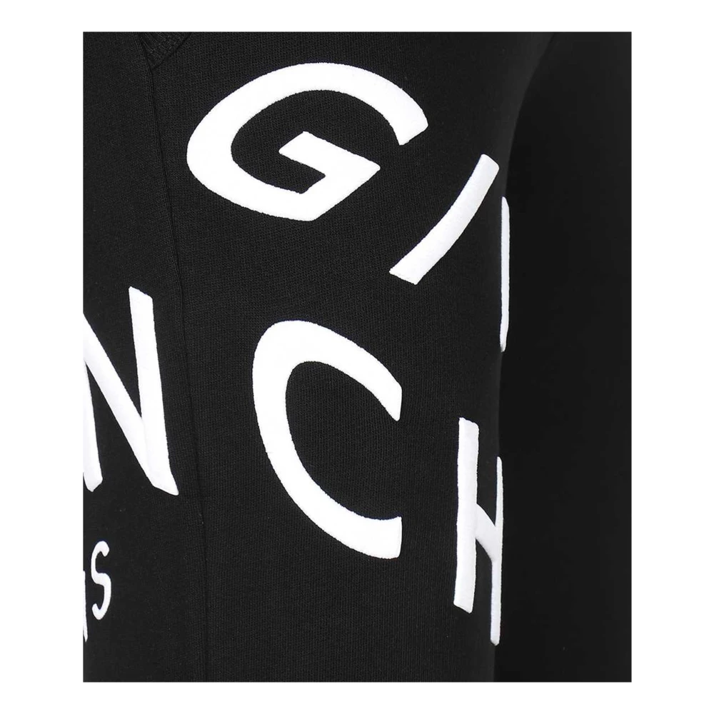 Givenchy Stijlvolle zwarte katoenen logobroek Black Heren