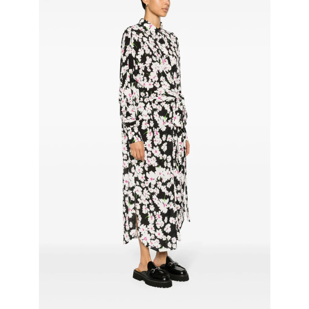 Msgm Zwarte Elegante Jurk voor Vrouwen Multicolor Dames