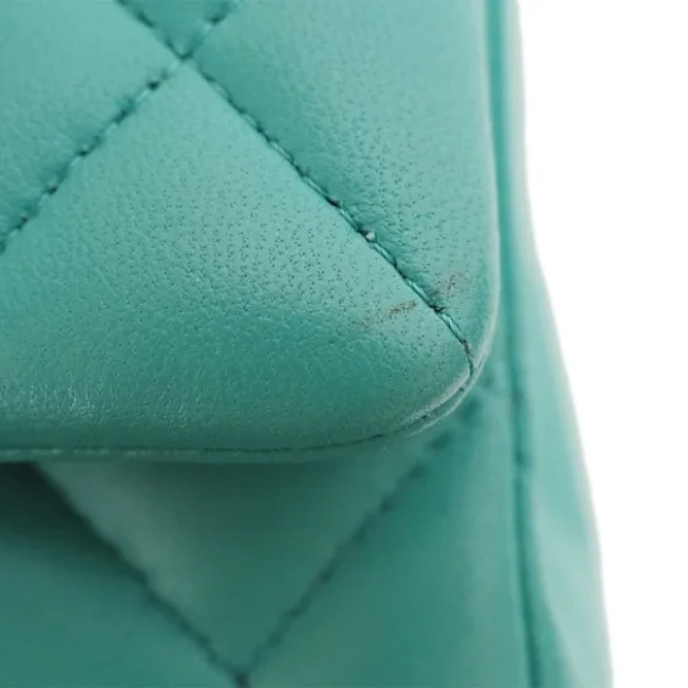 Chanel Vintage Pre-owned Fabric chanel-bags Green Dames