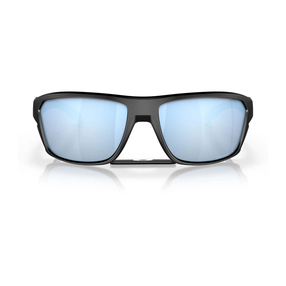 Oakley Wrap Mens Matte Black Prizm Deep Water Polarized Sunglasses - One Size - Image 8
