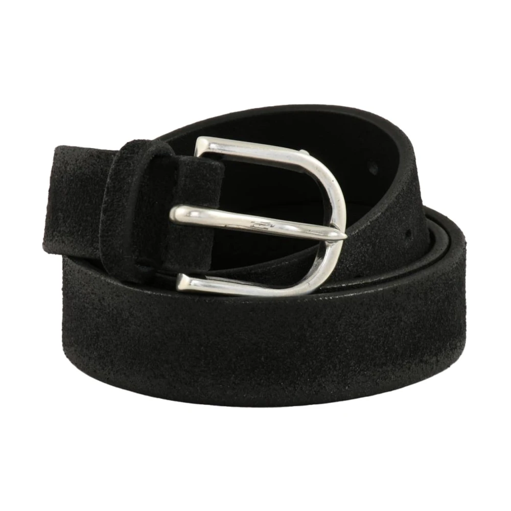 Orciani Leren Riem 100% Pelle Black Heren