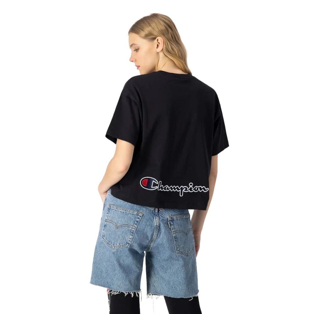 Champion T-Shirts Black Dames