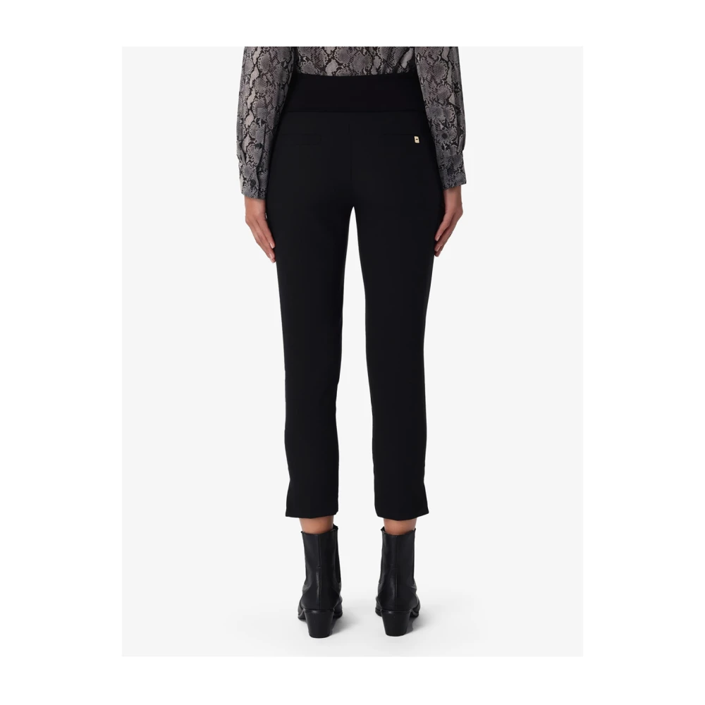Manila Grace Zwarte Capri Broek voor Vrouwen Black Dames