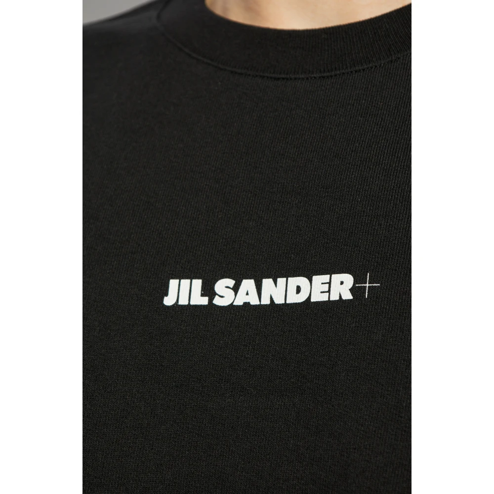 Jil Sander Sweatshirt met logo Black Heren