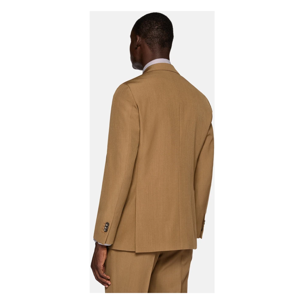 Boggi Milano Pak Zuivere Wol Brown Heren
