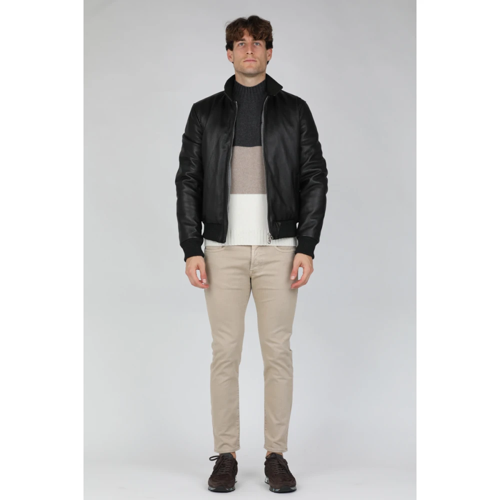 Stewart Grijze Wolk-Omega Lam Donsjas Black Heren