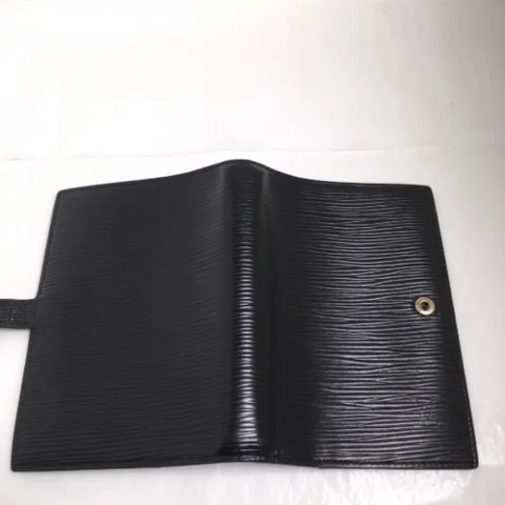 Louis Vuitton Vintage Pre-owned Leather home-office Black Dames