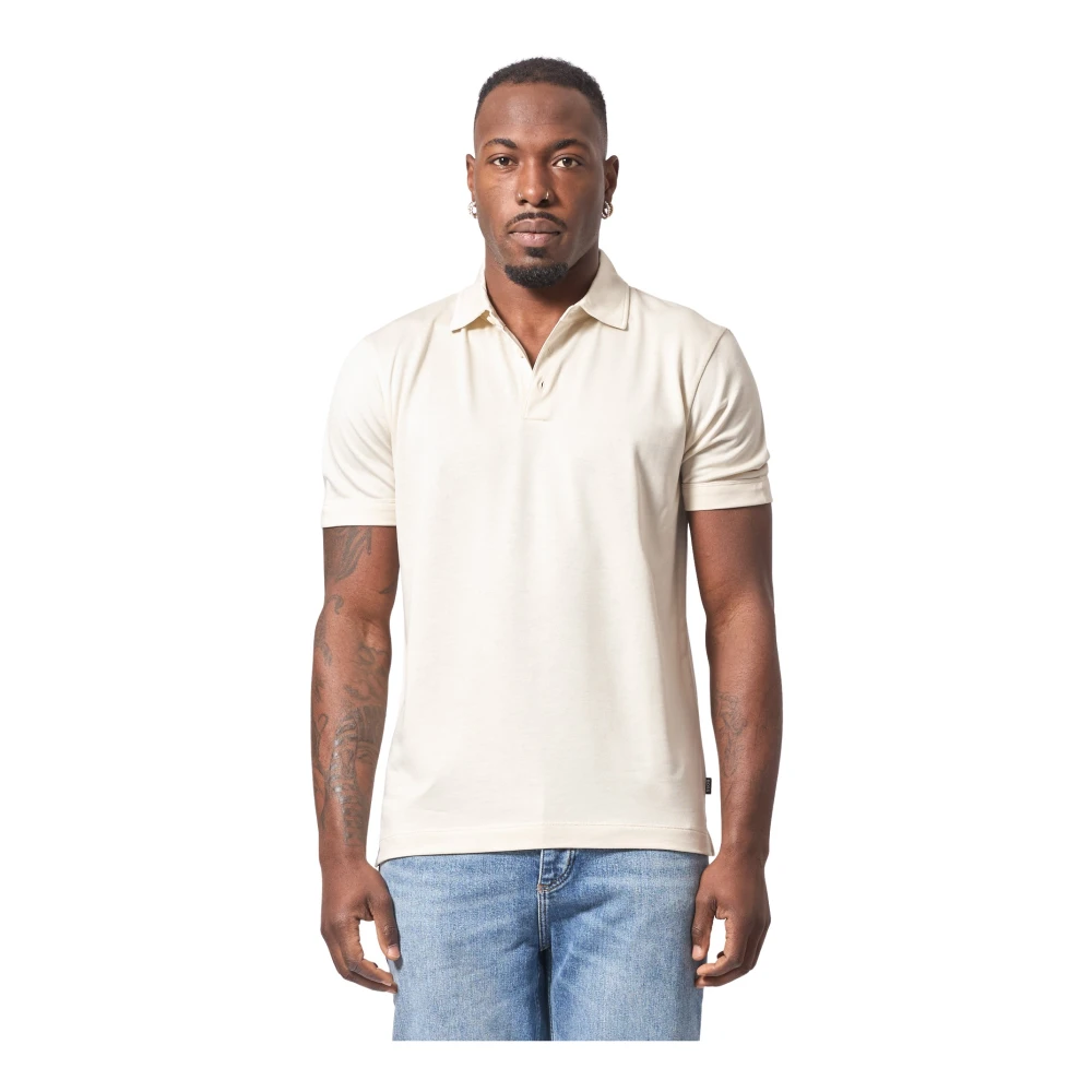 Hugo Boss Elegante Polo Shirt Beige Heren
