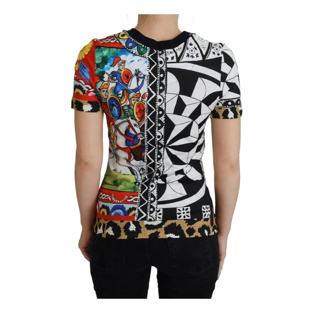 Dolce & Gabbana Multicolor Bedrukt Casual T-Shirt Multicolor Dames
