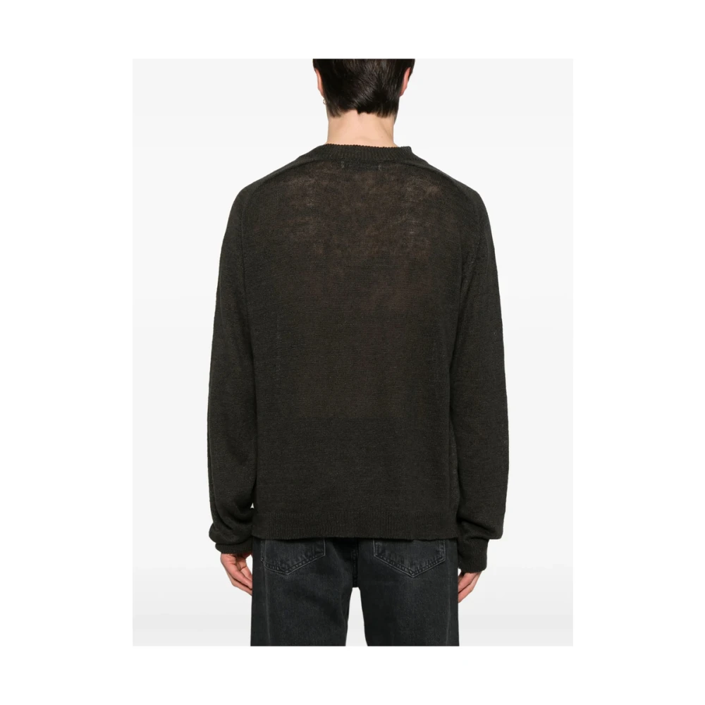 Our Legacy Groene V-hals Raglan Trui Green Heren