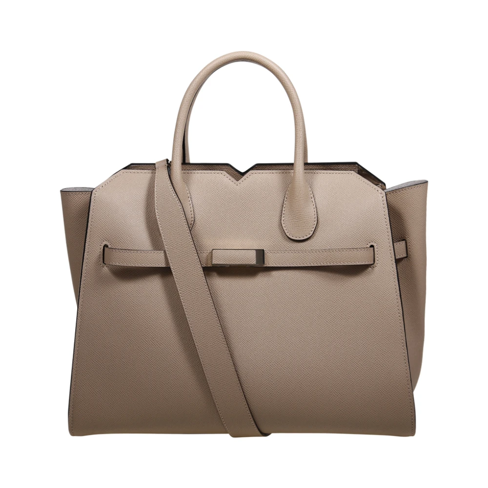 Valextra Cachemire Milano Media Tas Brown Dames