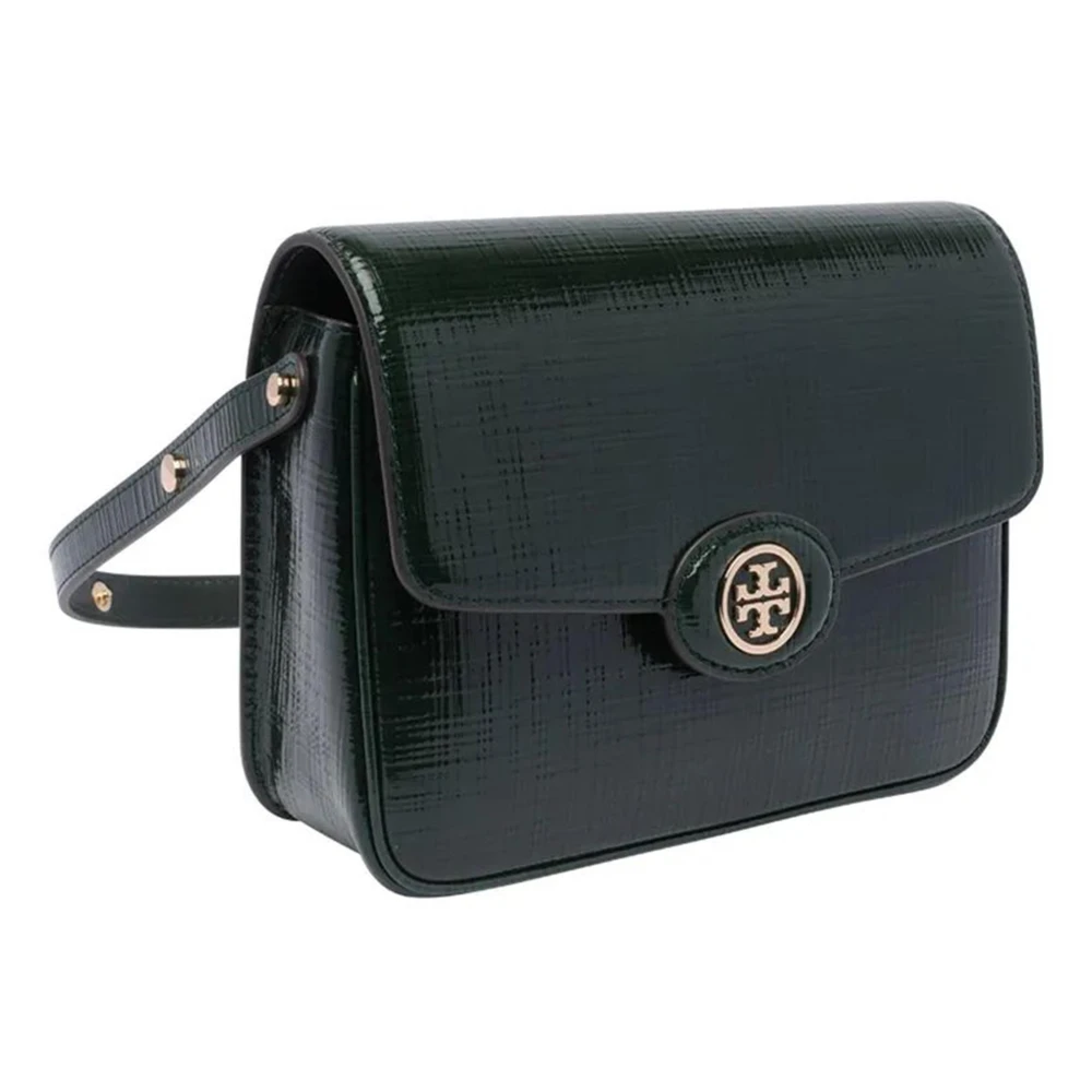 TORY BURCH Omkeerbare Crosshatched Schoudertas Green Dames