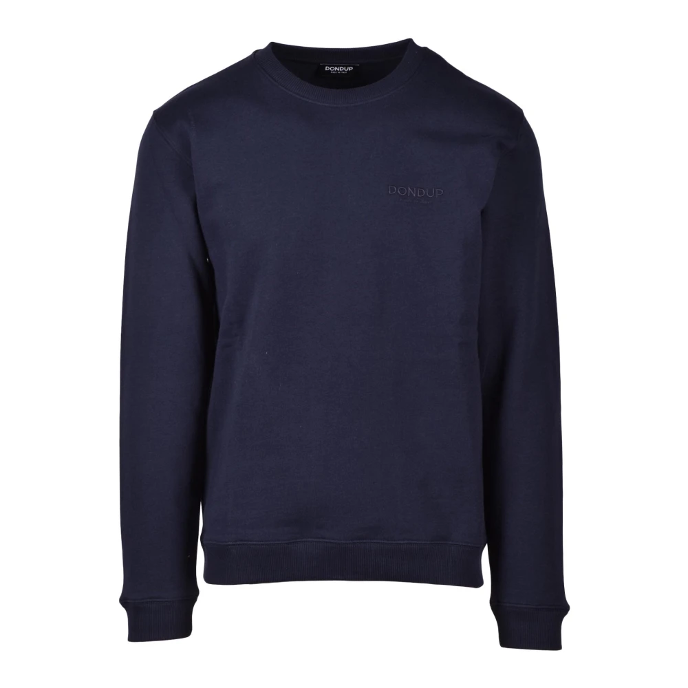 Dondup Katoen Elastaan Sweatshirt Blue Heren