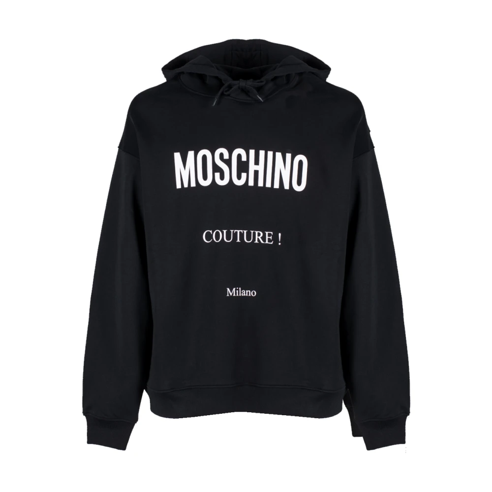 Moschino Black Classic Label Hoodie In - Male - Hoodies - Xl - Sweatshirts & Hoodies