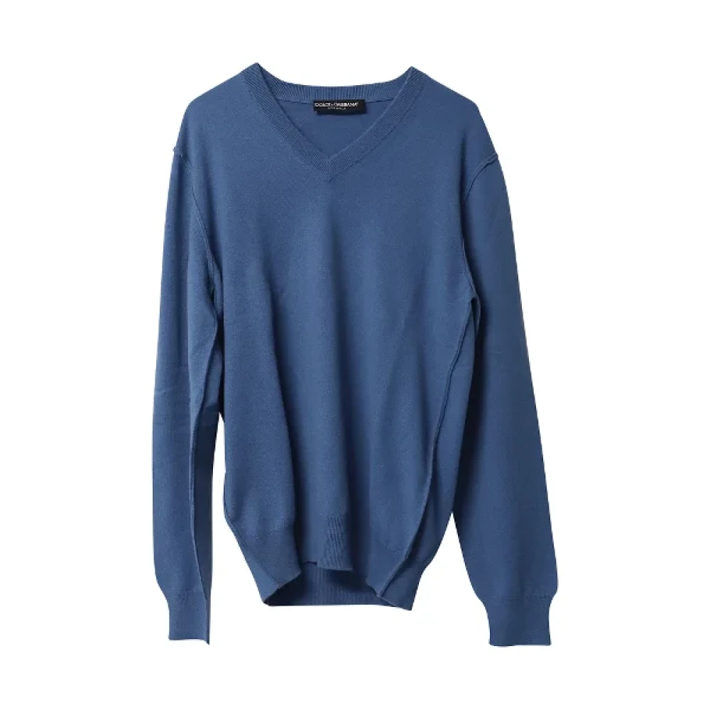 Dolce & Gabbana Pre-owned Cashmere tops Blue Dames