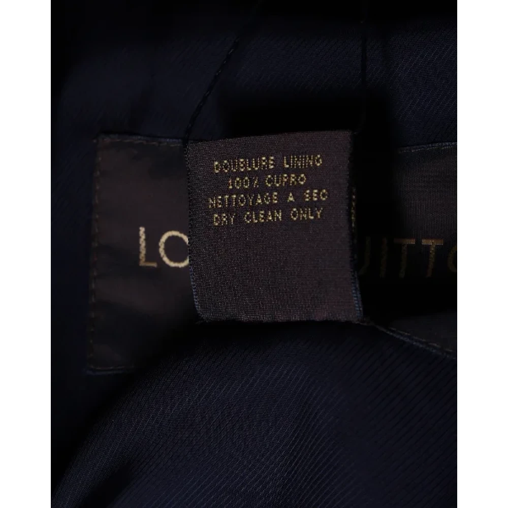 Louis Vuitton Vintage Pre-owned Cotton outerwear Blue Heren