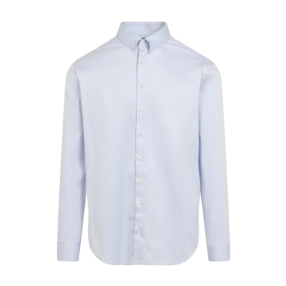 Giorgio Armani Blauw Overhemd voor Mannen Blue Heren