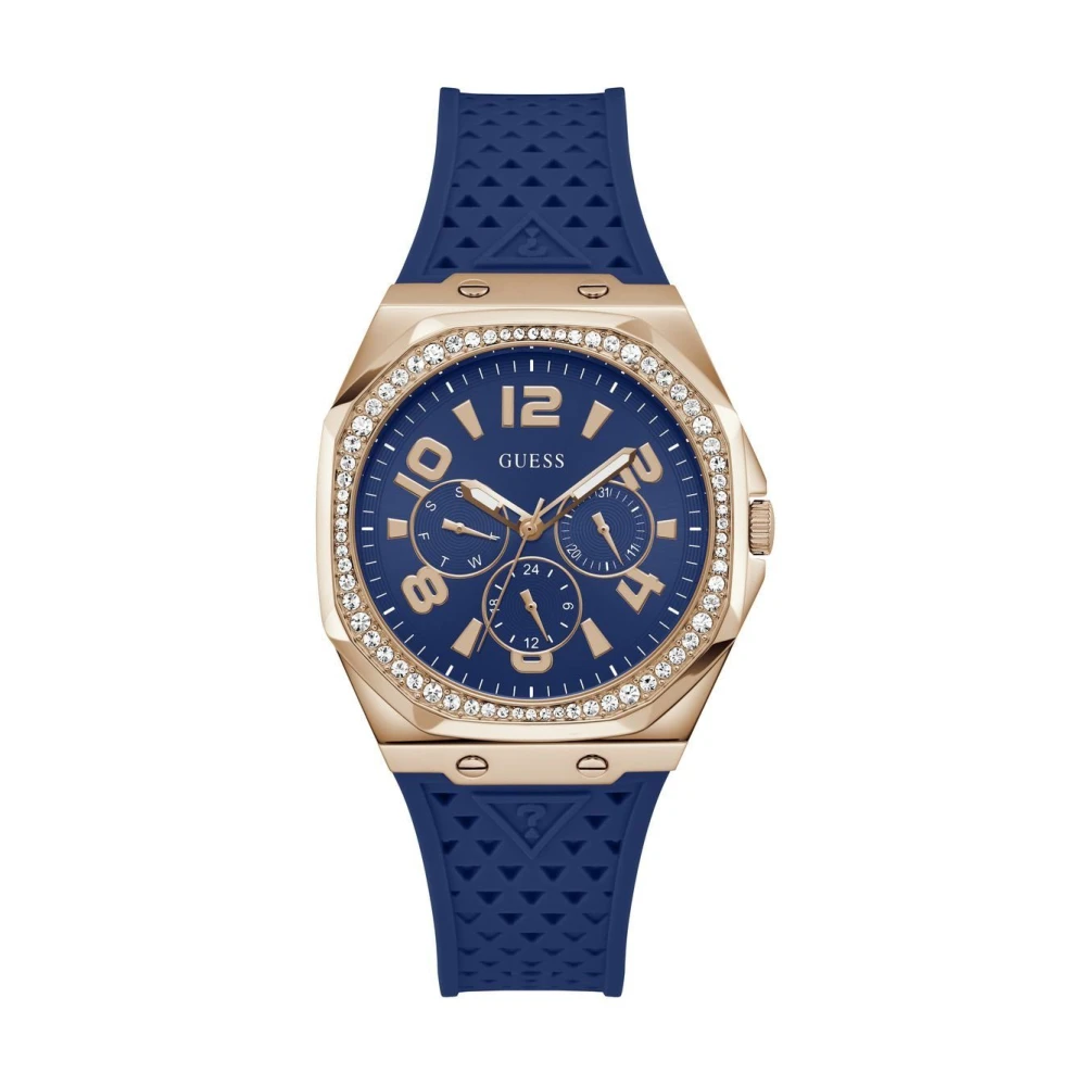 Guess Damarmbandsur Zest Multifunktion blå, roséguld 39 mm Gw0694L4 Blue, Dam