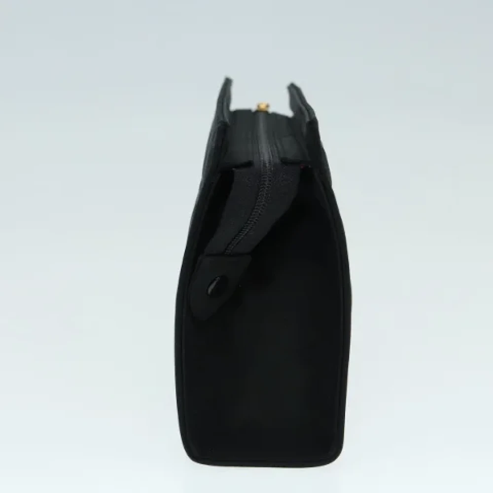 Dior Vintage Pre-owned Nylon pouches Black Dames