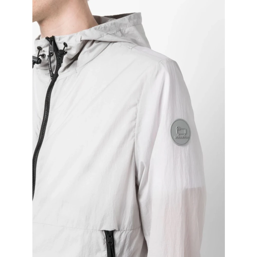 Woolrich Opvouwbare windbreaker Gray Heren