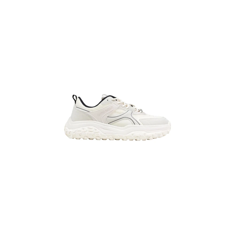 Antony Morato Hombre Blanco - Zapatillas Con Cordones Y Diseño De Materiales Mixtos - Shoes - 42 Eu - Zapatillas Con Cordones Y Diseño De Materiales Mixtos