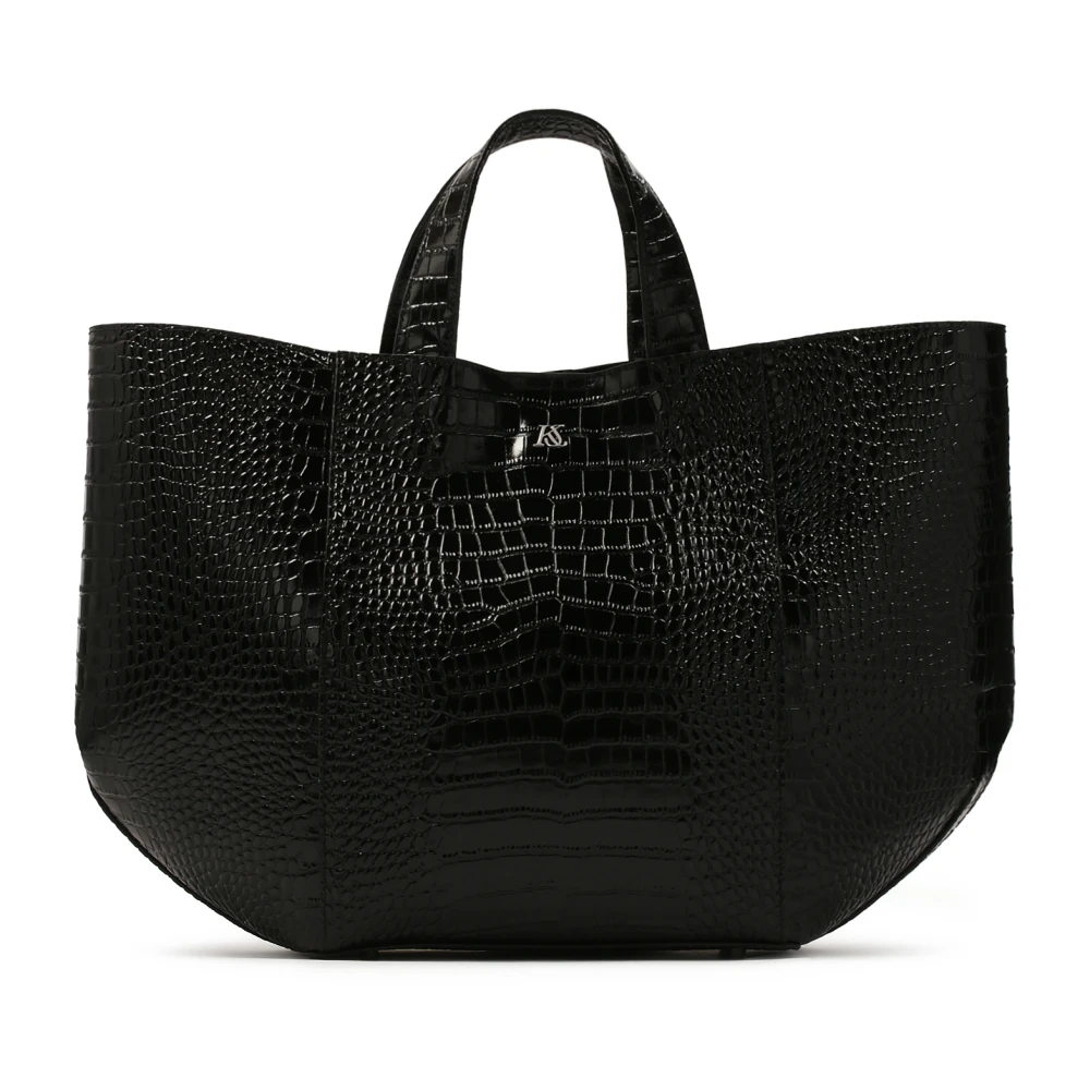 Kazar Studio Grote leren tas Black Dames