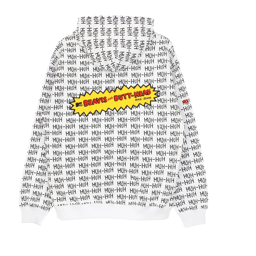 Iuter Witte Lichtgewicht Hoodie All Over Print Multicolor Heren