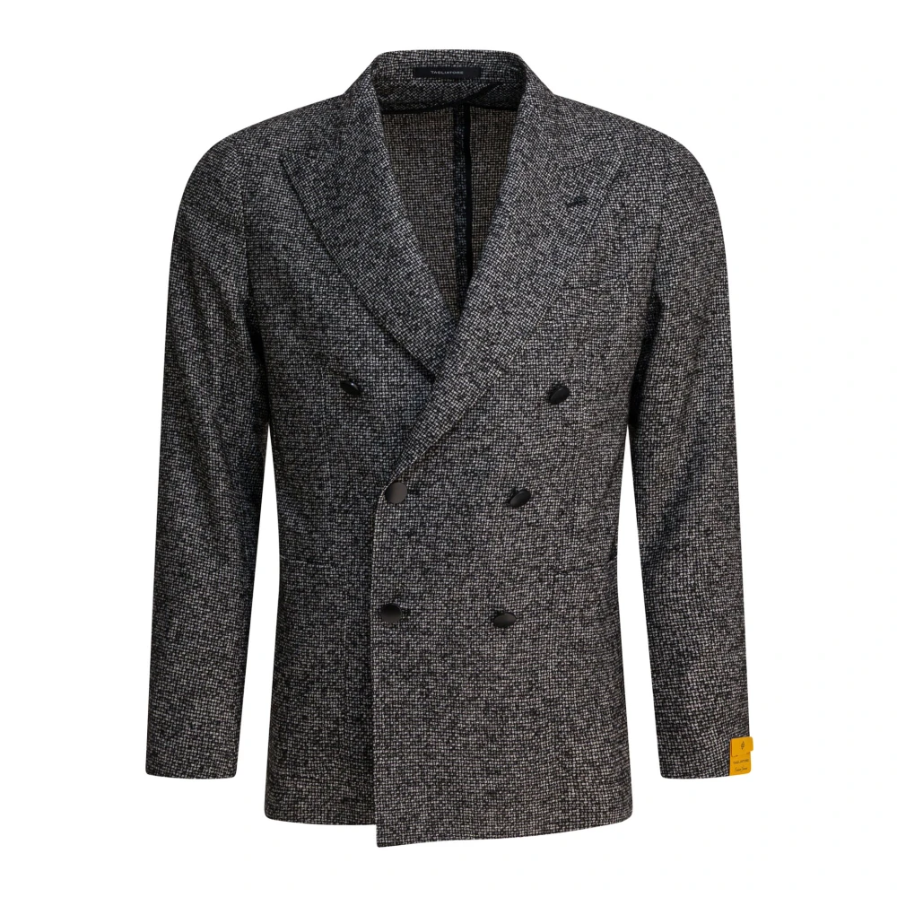 Tagliatore Men's Black Blazers, M, Double-Breasted Blazer