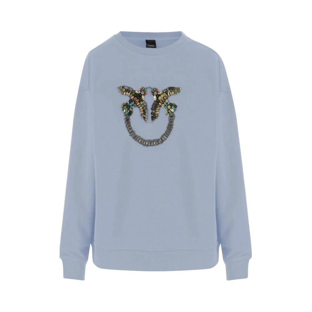 Pinko Women's Blue Sweatshirts, M, Nelly Sweatshirt