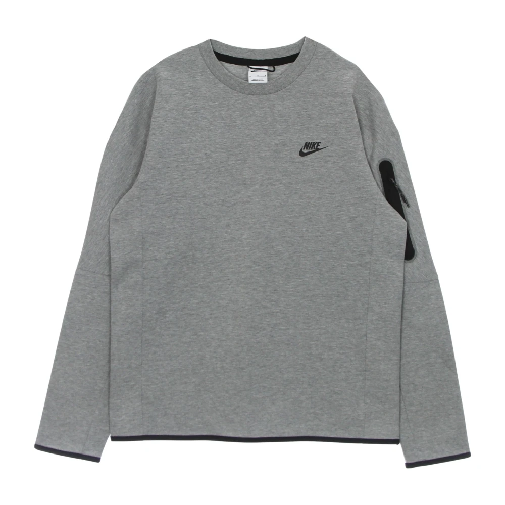 Nike Lichtgewicht Tech Fleece Crewneck Sweatshirt Gray Heren