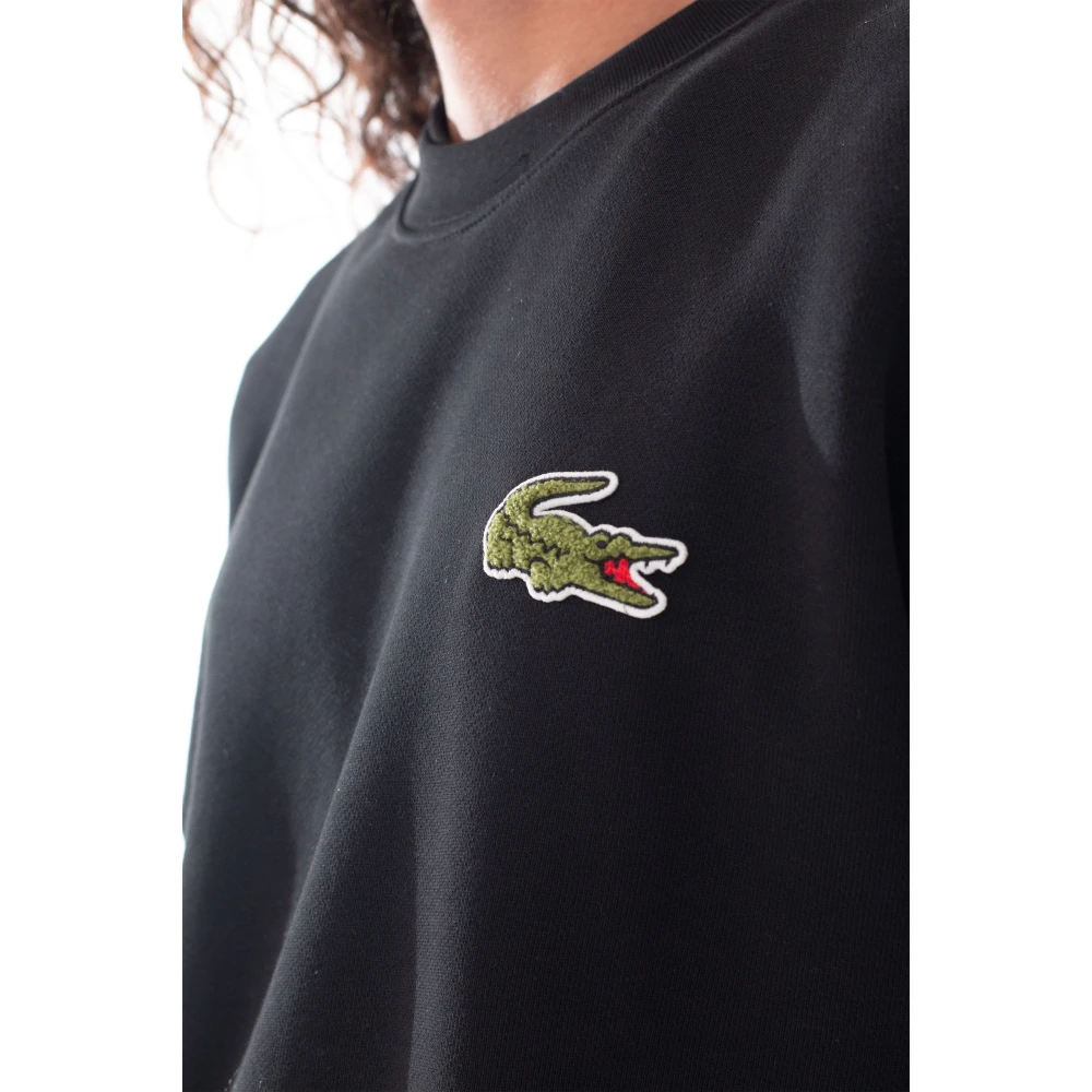 Lacoste Gezellige Croc Fleece Sweatshirt Black Heren