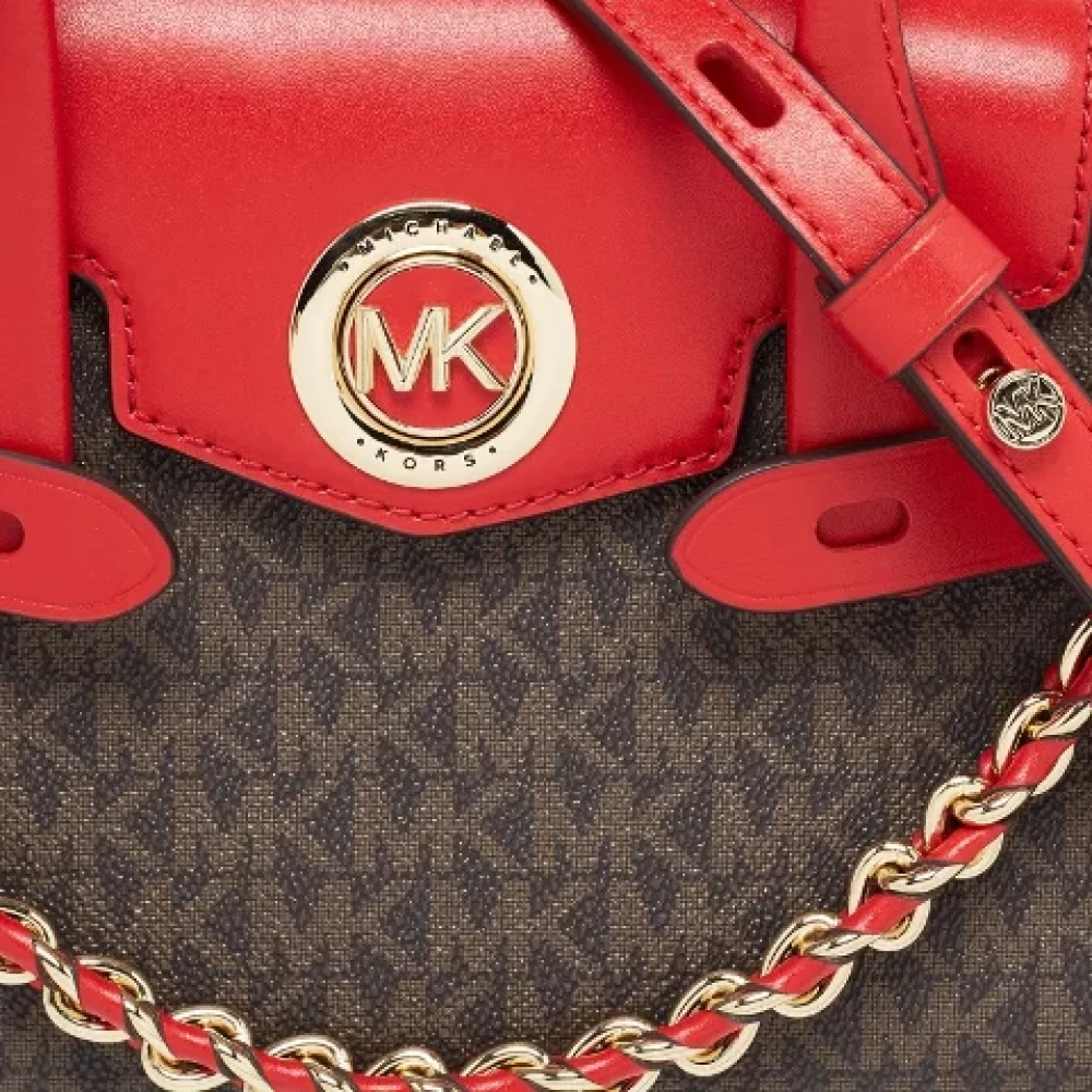 Michael Kors Pre-owned Coated canvas handbags Red Dames