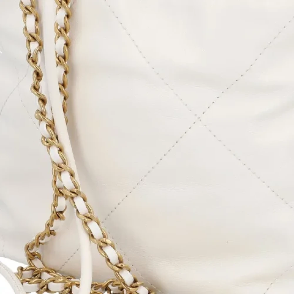 Chanel Vintage Pre-owned Leather chanel-bags White Dames